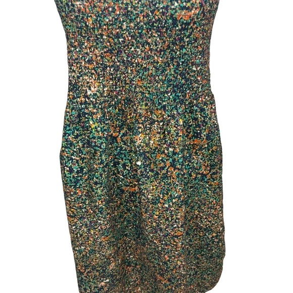 Theory Woman’s M Medium Kiparee Sundress Smocked Spaghetti Straps Adjustable - Picture 3 of 8